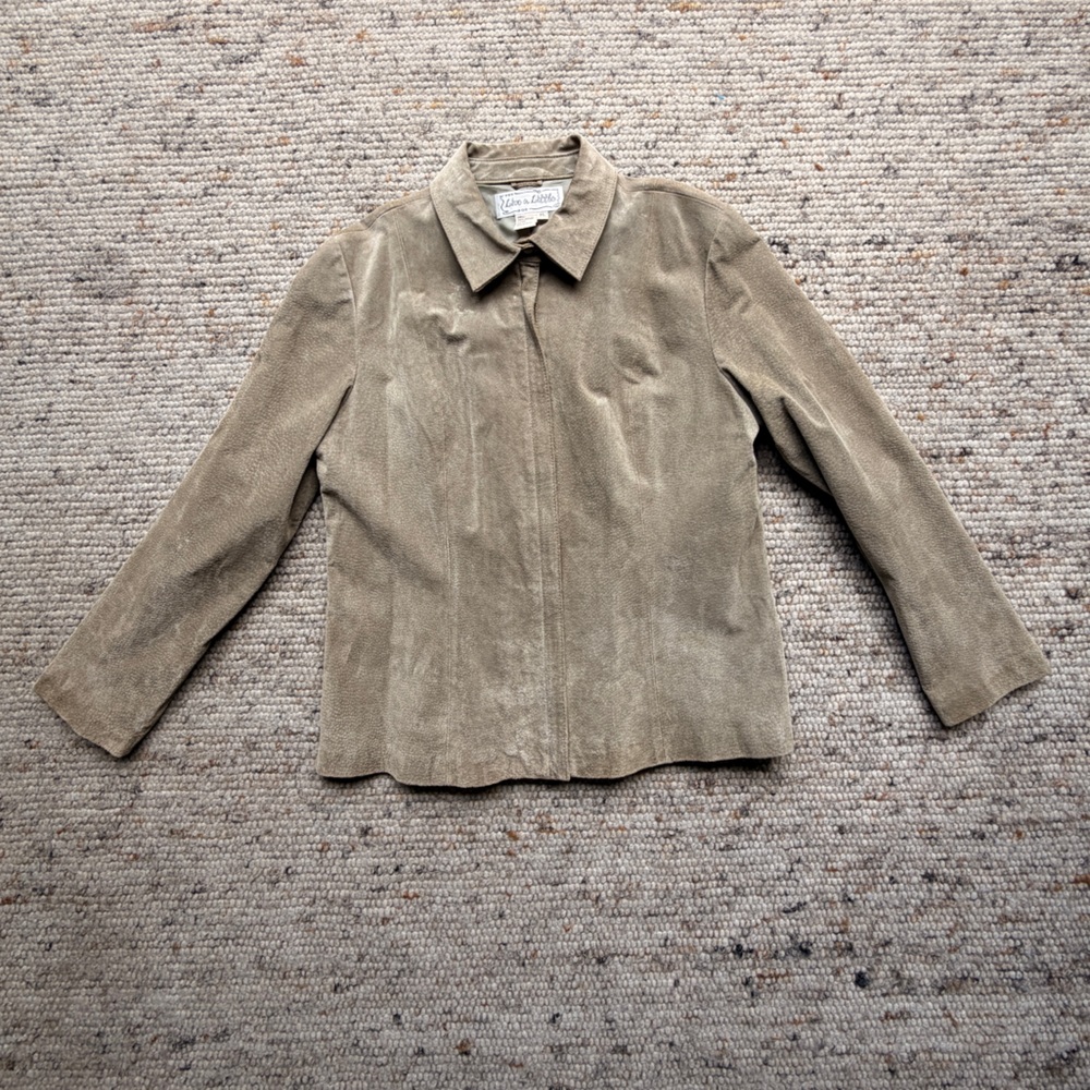 Live a Little Taupe Suede Jacket